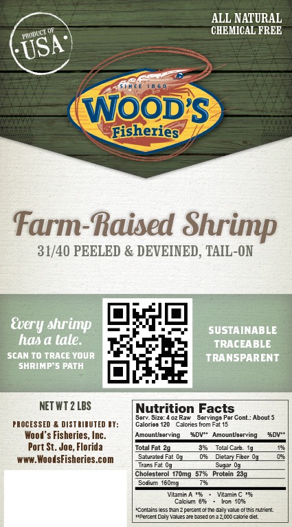 Wood's Fisheries label